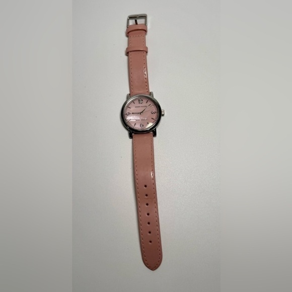 Anne Klein Women’s 38mm Dial Watch Pink Leather Band Wristwatch Battery needed - Picture 8 of 10
